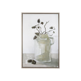 Earthenware Jug a Hand Embellished Textured Framed Canvas by Mercana at Eve Furniture