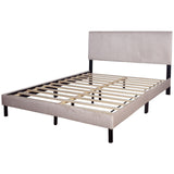 Ease Beige Full Platform Bed by Happy Homes at Eve Furniture