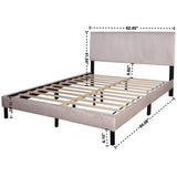 Ease Beige Full Platform Bed by Happy Homes at Eve Furniture