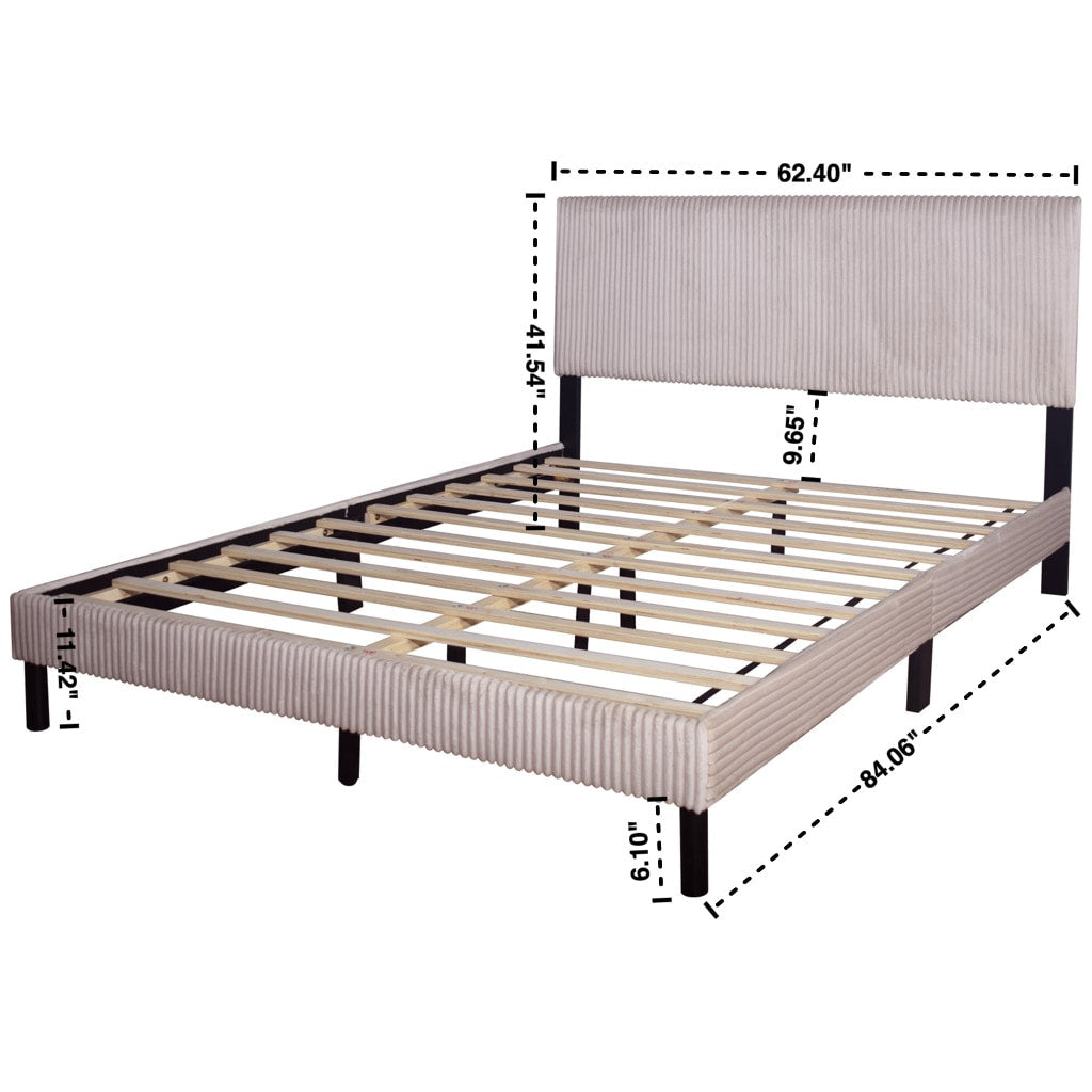 Ease Beige Twin Platform Bed by Happy Homes at Eve Furniture