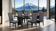 Easingwold Black 7-Piece Dining Room Set by Furniture of America at Eve Furniture