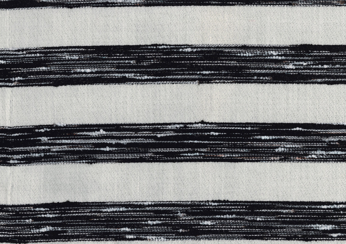 Easley Black & White Jacquard Pouf (no Wooden Frame) by Homelegance at Eve Furniture