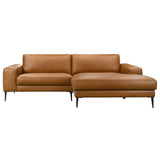Easley Mid Century Modern Vegan Leather Wide-Arm Sofa by Ashcroft Furniture at Eve Furniture