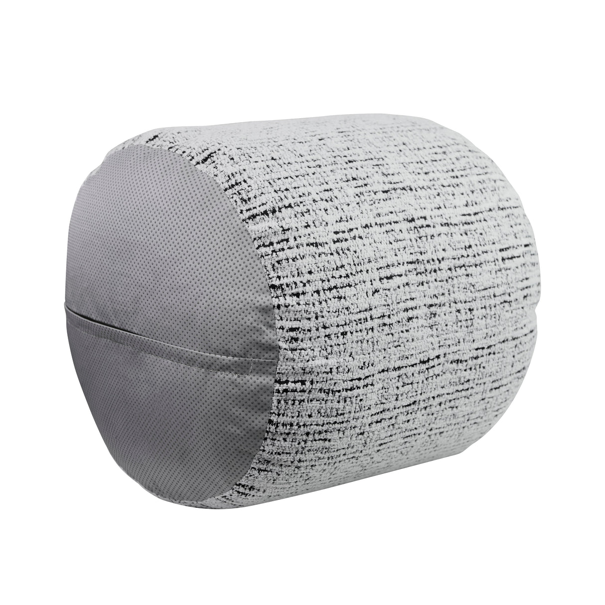 Easley Multi-Color Cylindrical Chenille Pouf by Homelegance at Eve Furniture