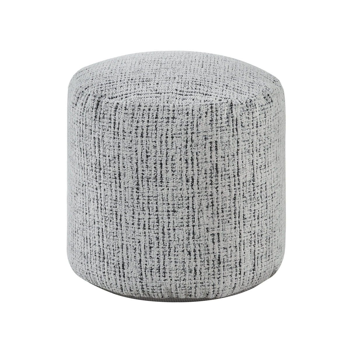 Easley Multi-Color Cylindrical Chenille Pouf by Homelegance at Eve Furniture