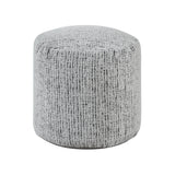 Easley Multi-Color Cylindrical Chenille Pouf by Homelegance at Eve Furniture