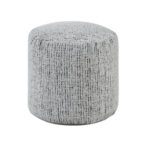 Easley Multi-Color Cylindrical Chenille Pouf by Homelegance at Eve Furniture
