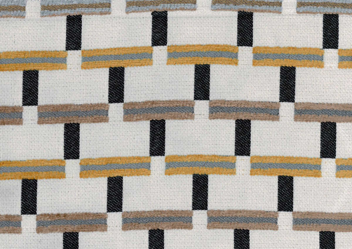 Easley Multi-Color Cylindrical Linear-Pattern Jacquard Pouf (no Wooden Frame) by Homelegance at Eve Furniture