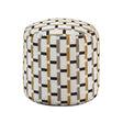 Easley Multi-Color Cylindrical Linear-Pattern Jacquard Pouf (no Wooden Frame) by Homelegance at Eve Furniture