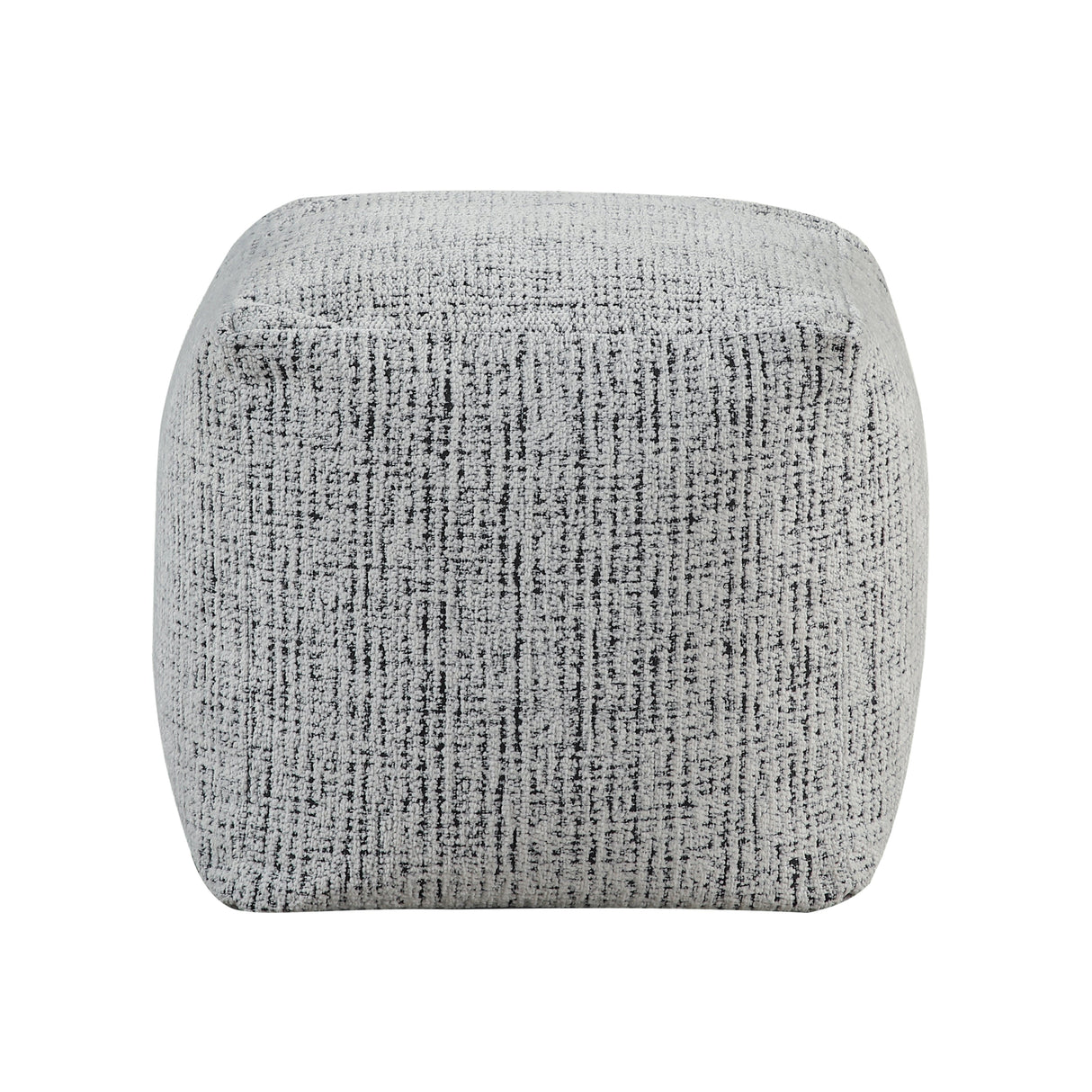 Easley Multi-Color Square Chenille Pouf by Homelegance at Eve Furniture