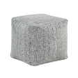 Easley Multi-Color Square Chenille Pouf by Homelegance at Eve Furniture