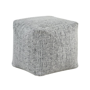 Easley Multi-Color Square Chenille Pouf by Homelegance at Eve Furniture