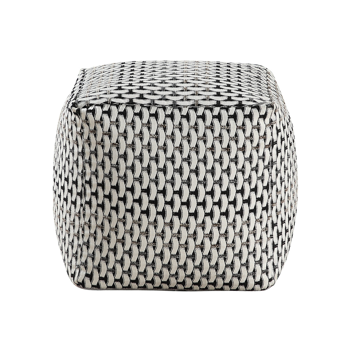 Easley Multi-Color Square Jacquard Pouf by Homelegance at Eve Furniture