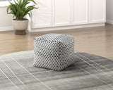 Easley Multi-Color Square Jacquard Pouf by Homelegance at Eve Furniture