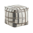 Easley Multi-Color Square Jacquard Pouf by Homelegance at Eve Furniture
