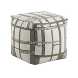Easley Multi-Color Square Jacquard Pouf by Homelegance at Eve Furniture