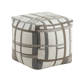 Easley Multi-Color Square Jacquard Pouf by Homelegance at Eve Furniture