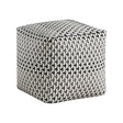 Easley Multi-Color Square Jacquard Pouf by Homelegance at Eve Furniture