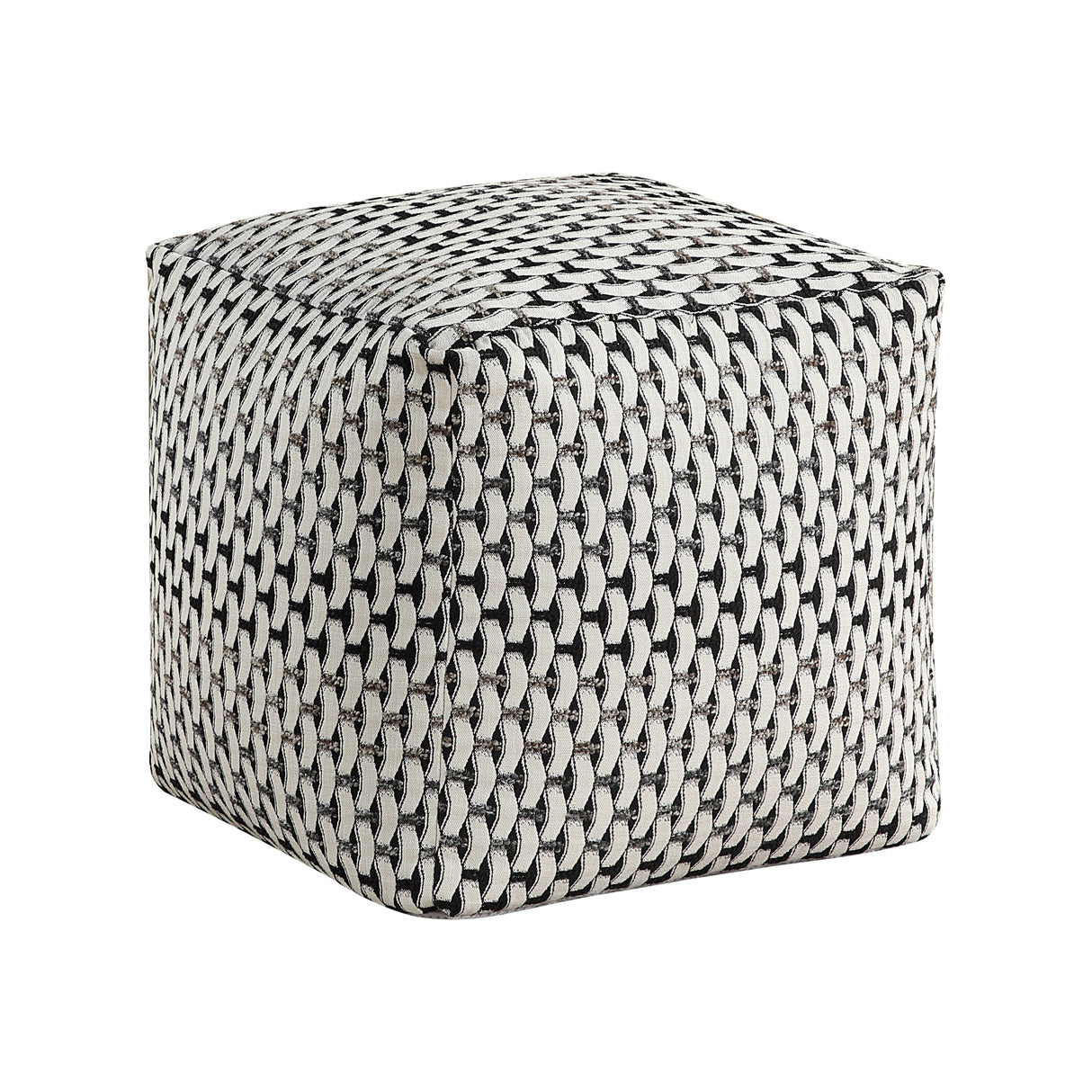 Easley Multi-Color Square Jacquard Pouf by Homelegance at Eve Furniture