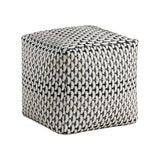 Easley Multi-Color Square Jacquard Pouf by Homelegance at Eve Furniture