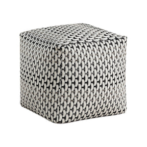 Easley Multi-Color Square Jacquard Pouf by Homelegance at Eve Furniture