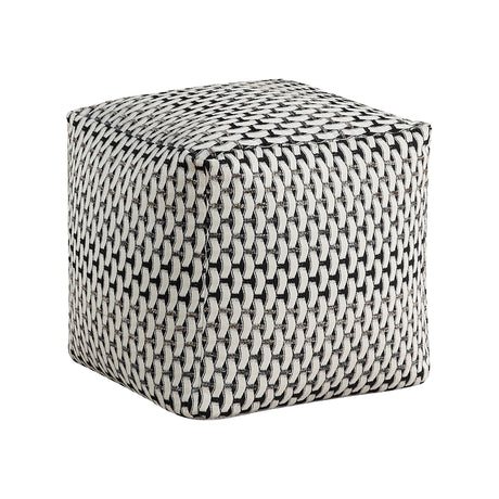 Easley Multi-Color Square Jacquard Pouf by Homelegance at Eve Furniture