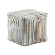 Easley Multi-Color Square Jacquard Pouf (no Wooden Frame) by Homelegance at Eve Furniture