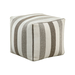 Easley Neutral Multi-Color Jacquard Pouf (no Wooden Frame) by Homelegance at Eve Furniture