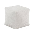 Easley Off-White Square Faux Fur Pouf (no Wooden Frame) by Homelegance at Eve Furniture