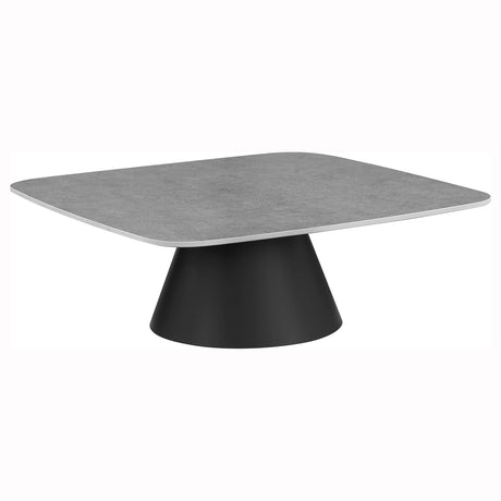 Eason Concrete and Black 2-Piece Cocktail Coffee Table Set by Coaster at Eve Furniture