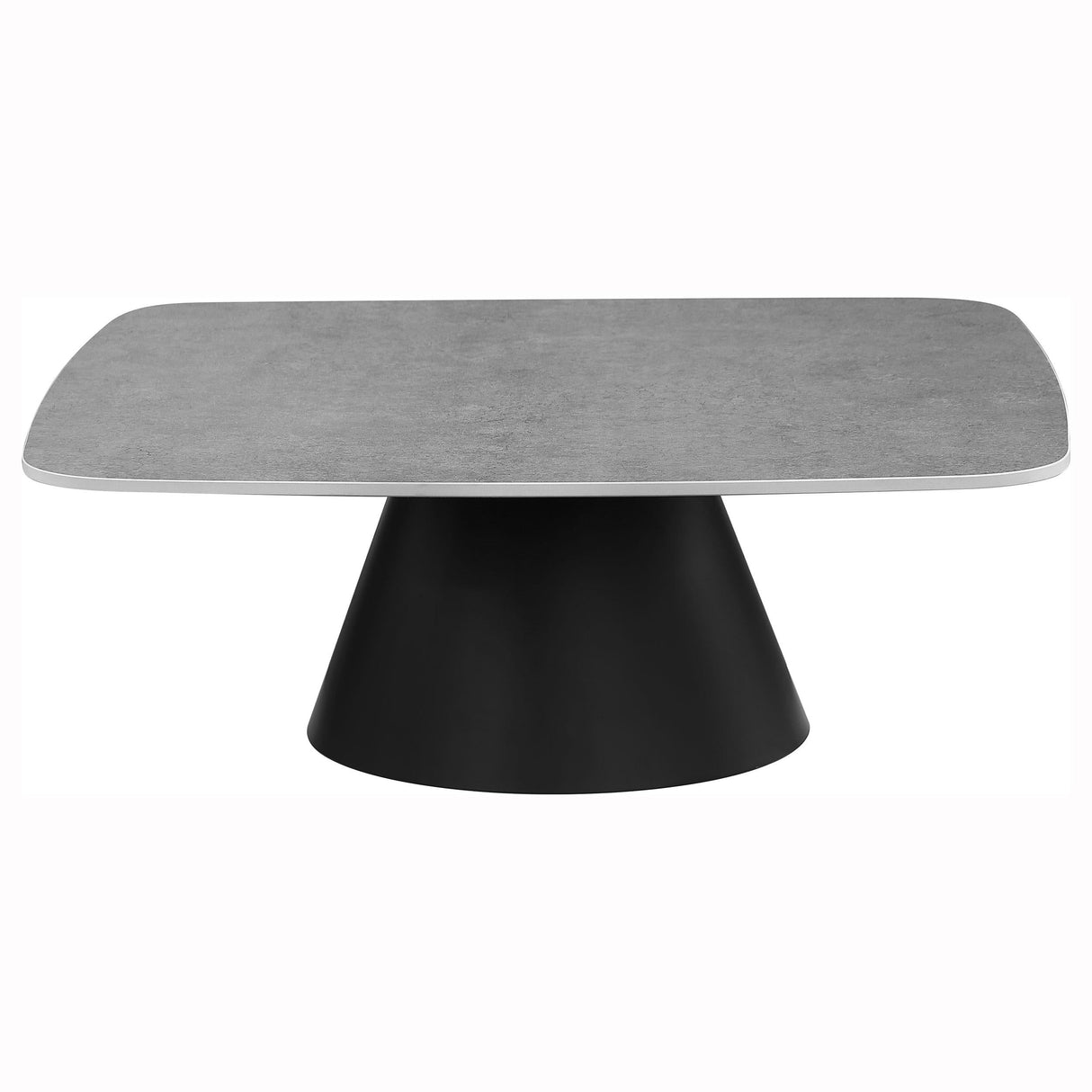 Eason Concrete and Black 2-Piece Cocktail Coffee Table Set by Coaster at Eve Furniture