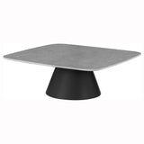 Eason Concrete and Black 2-Piece Cocktail Coffee Table Set by Coaster at Eve Furniture