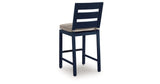 East Beach Blue Outdoor Counter Height Bar Stool (Set of 2) by Ashley at Eve Furniture