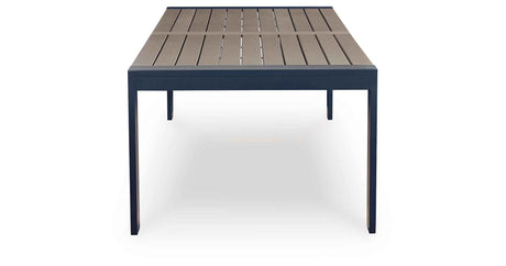 East Beach Blue Outdoor Dining Table by Ashley at Eve Furniture