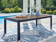 East Beach Blue Outdoor Dining Table by Ashley at Eve Furniture