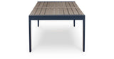 East Beach Navy Blue/Driftwood Outdoor Dining Table and 4 Chairs by Ashley at Eve Furniture