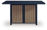 East Beach Rectangular Bar Table w/Fire Pit by Ashley at Eve Furniture