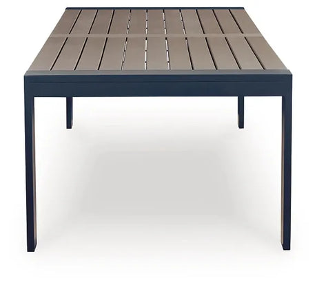 East Beach Rectangular Dining Table w/UMB OPT by Ashley at Eve Furniture