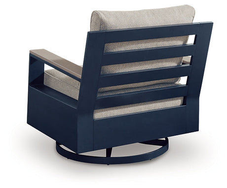 East Beach Swivel Glider Chair w/Cushion by Ashley at Eve Furniture