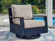 East Beach Swivel Glider Chair w/Cushion by Ashley at Eve Furniture