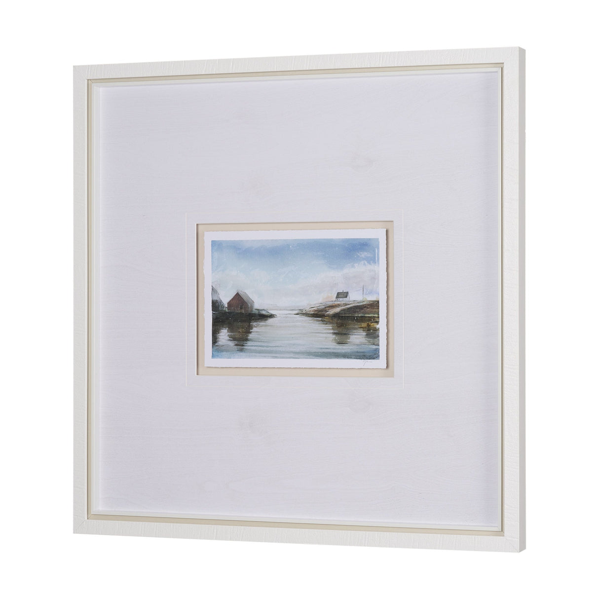 East Coast View I by Mercana Studio a Hand Embellished Framed Art Print Matted under Glass by Mercana at Eve Furniture