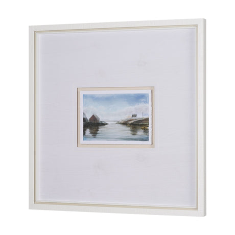 East Coast View I by Mercana Studio a Hand Embellished Framed Art Print Matted under Glass by Mercana at Eve Furniture