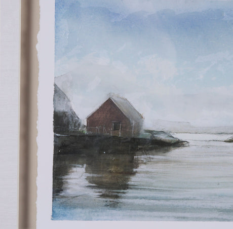 East Coast View I by Mercana Studio a Hand Embellished Framed Art Print Matted under Glass by Mercana at Eve Furniture