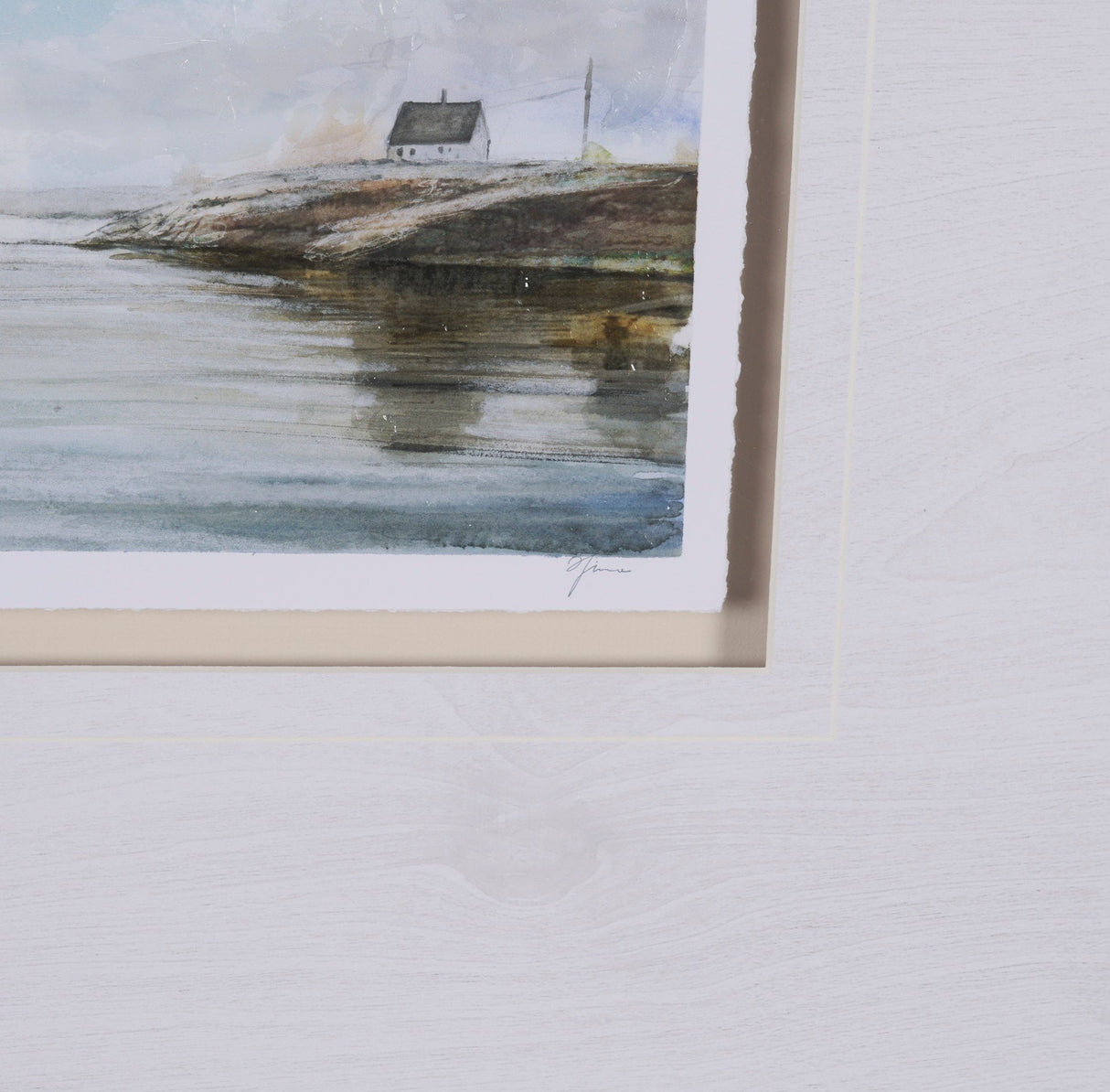 East Coast View I by Mercana Studio a Hand Embellished Framed Art Print Matted under Glass by Mercana at Eve Furniture