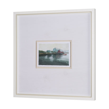 East Coast View II by Mercana Studio a Hand Embellished Framed Art Print Matted under Glass by Mercana at Eve Furniture