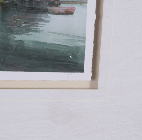 East Coast View II by Mercana Studio a Hand Embellished Framed Art Print Matted under Glass by Mercana at Eve Furniture