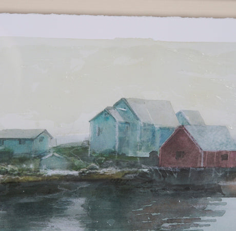 East Coast View II by Mercana Studio a Hand Embellished Framed Art Print Matted under Glass by Mercana at Eve Furniture