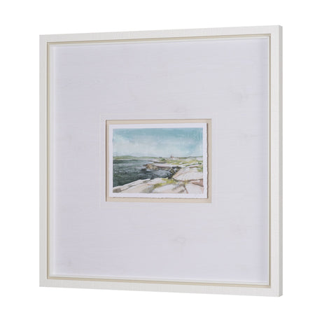East Coast View III by Mercana Studio a Hand Embellished Framed Art Print Matted under Glass by Mercana at Eve Furniture