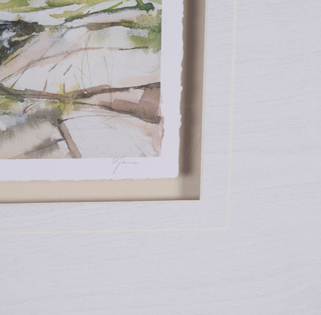 East Coast View III by Mercana Studio a Hand Embellished Framed Art Print Matted under Glass by Mercana at Eve Furniture