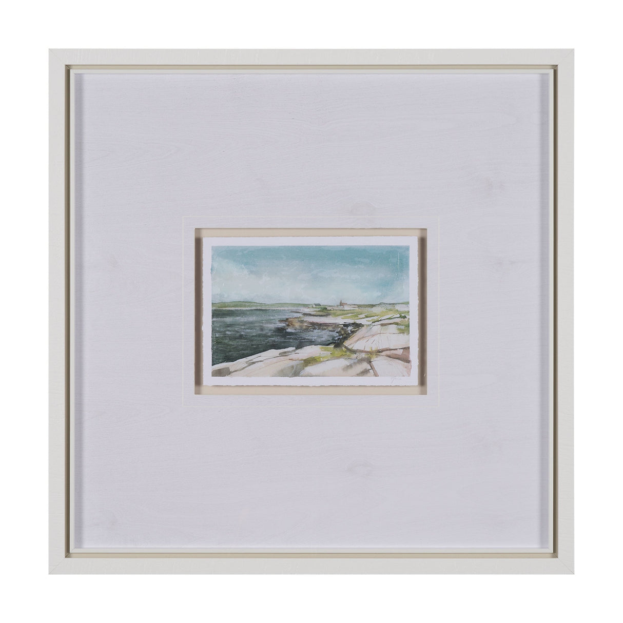 East Coast View III by Mercana Studio a Hand Embellished Framed Art Print Matted under Glass by Mercana at Eve Furniture